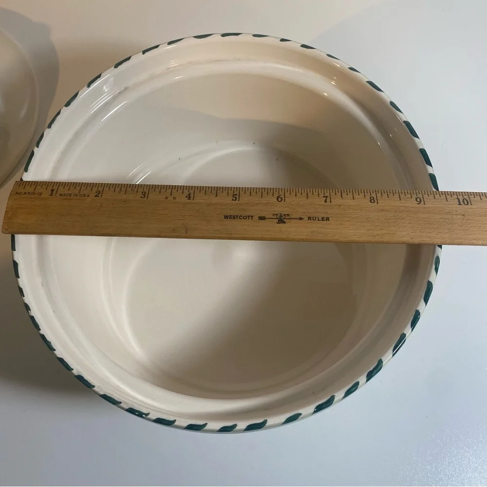 Williams Sonoma Liguria Casserole Covered Round Dish With Olive Branches Design